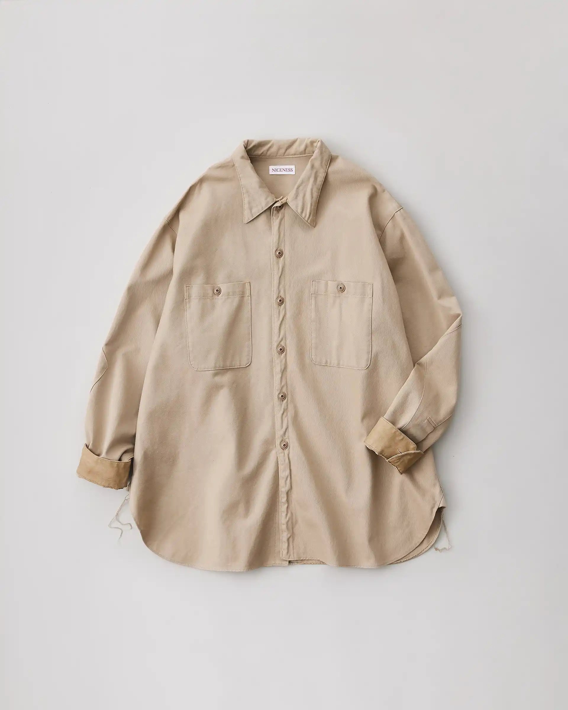 NICENESS 25SS SHELLEY / Chino Officer Shirts